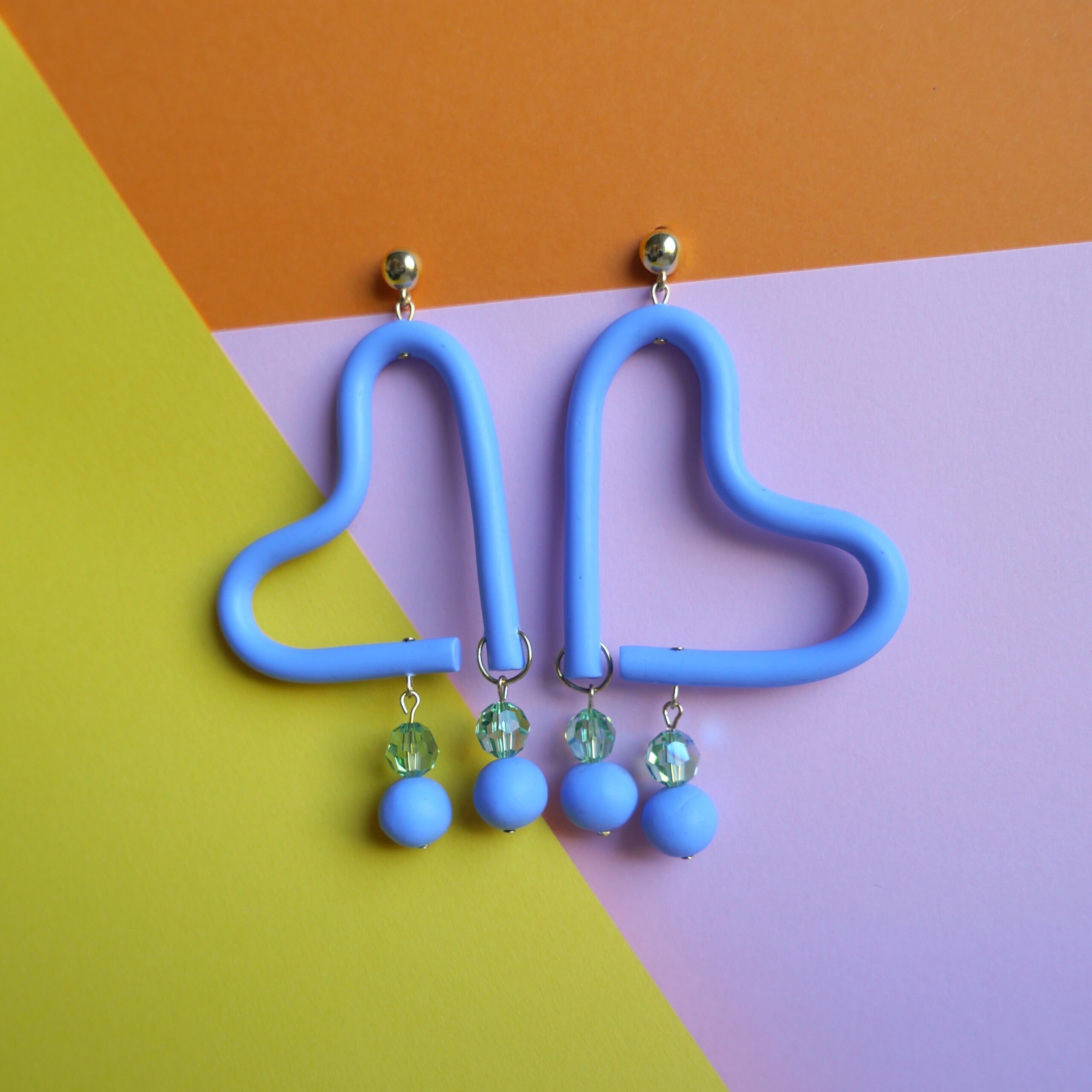 way things form love ocean earrings