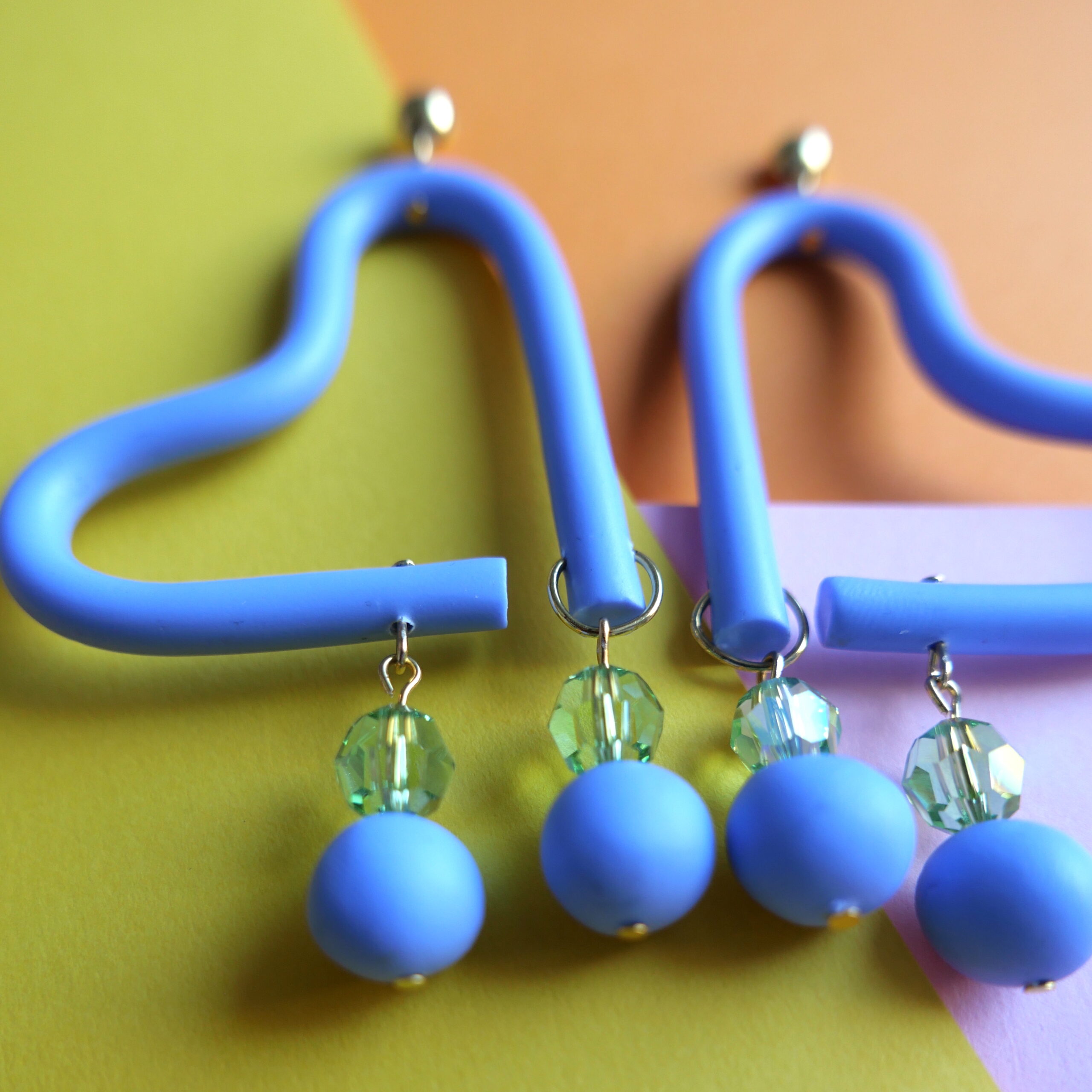 way things form love ocean earrings