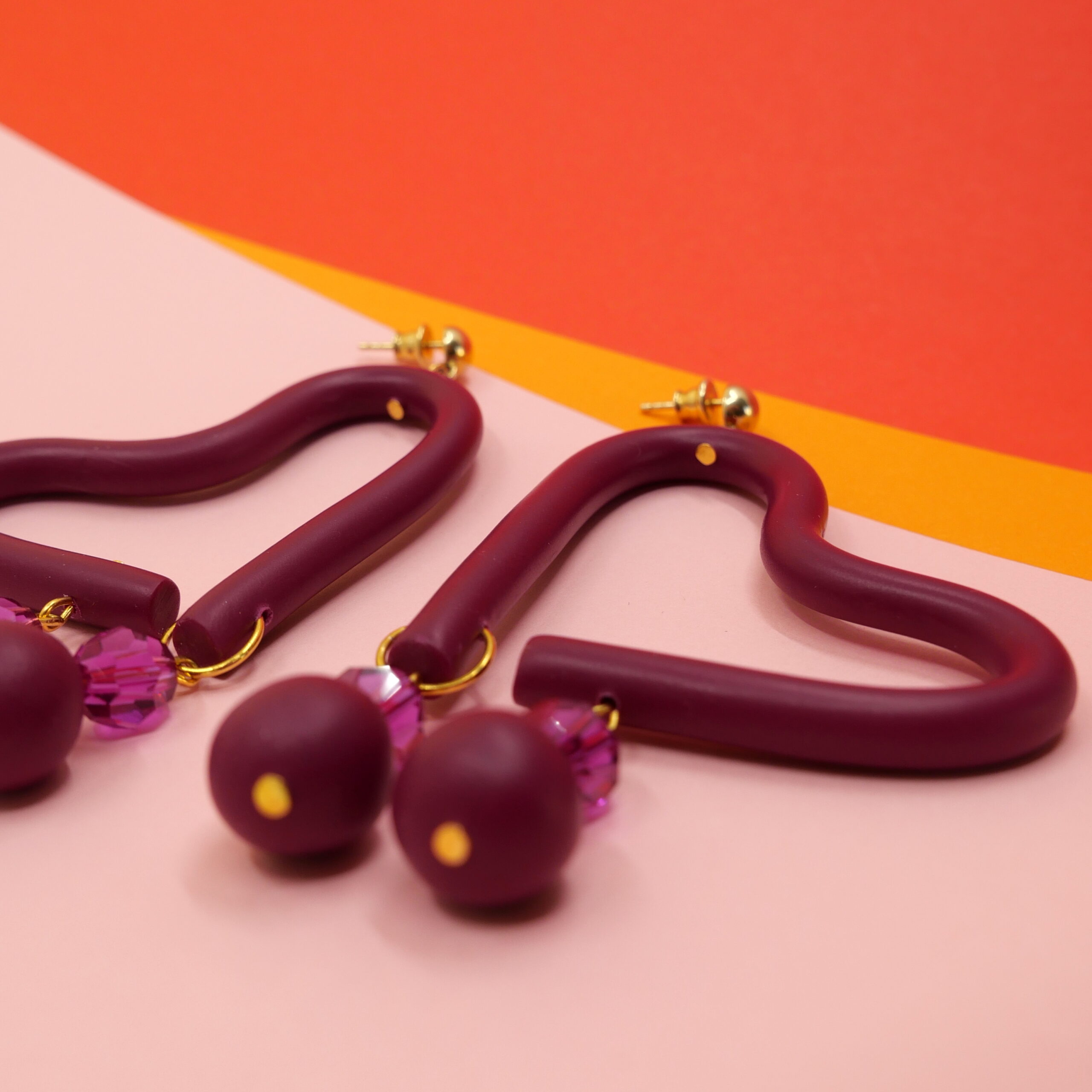 love-heart shaped earrings