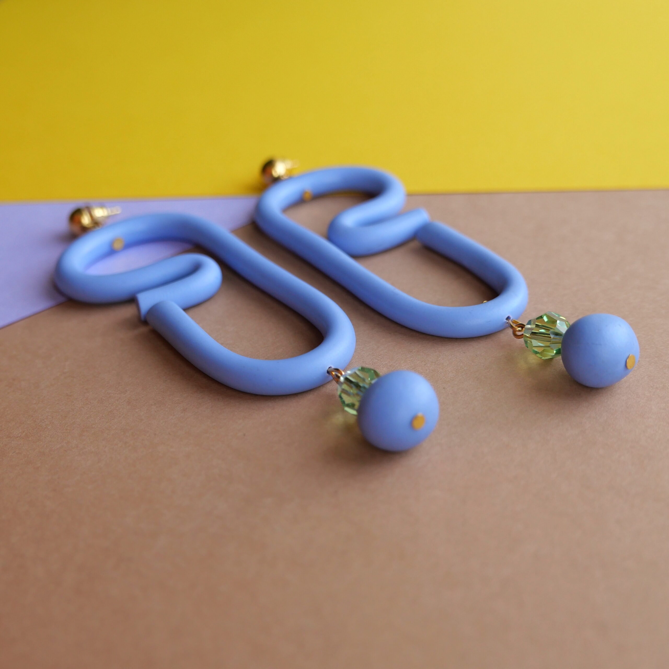 curl ocean handmade earrings - Image 3