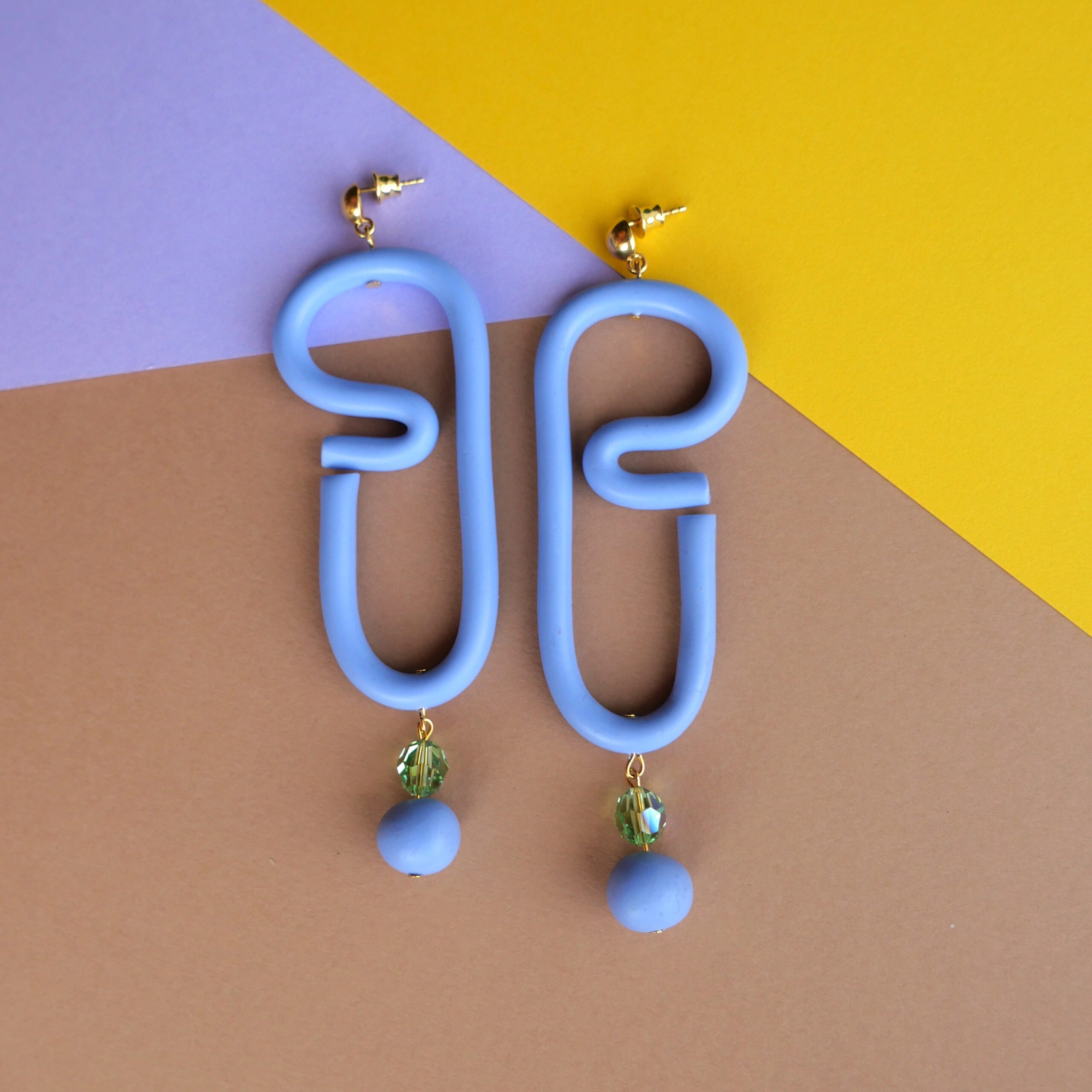 curl ocean handmade earrings - Image 4