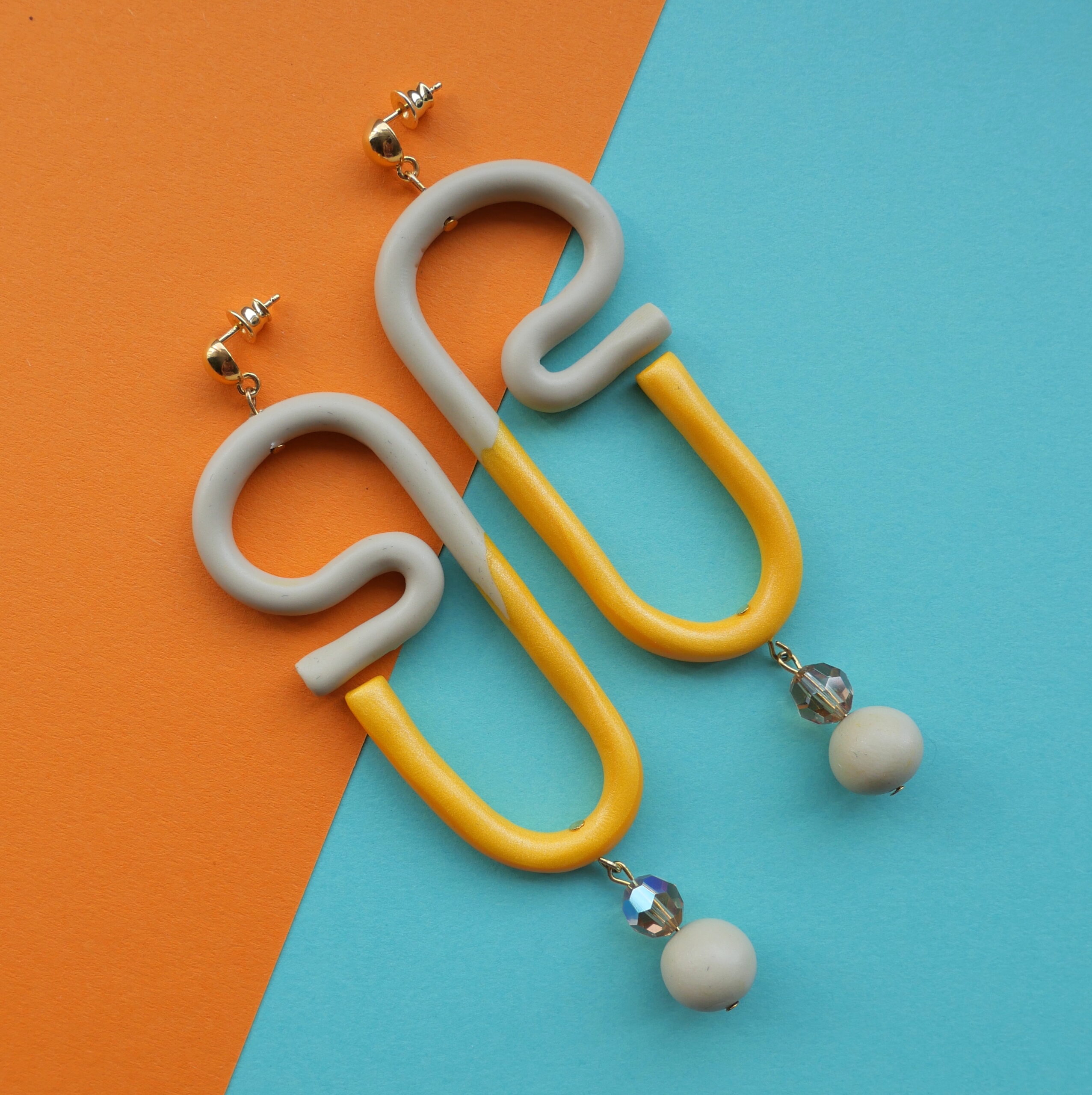 colorful earrings desert style