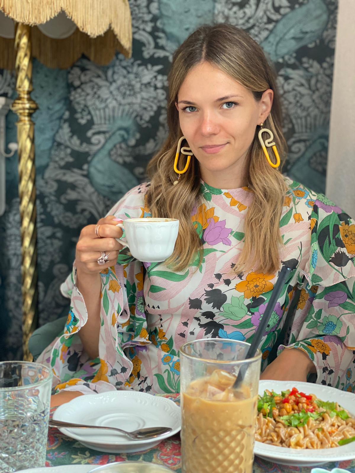 colorful earrings desert style